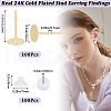 Beebeecraft 100Pcs 304 Stainless Steel Stud Earring Findings STAS-BBC0004-84-2