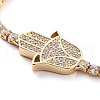 Golden Brass Link Bracelet BJEW-C055-05E-G-2