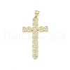 Brass Micro Pave Cubic Zirconia Pendants KK-D317-106G-1