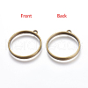 Tibetan Style Alloy Ring Frame Pendants for DIY Resin Pendants TIBEP-M019-01AB-NF-1