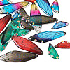 5 Sets 5 Colors Transparent Resin Pendants RESI-TA0001-79-3