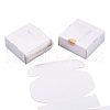 Marble Pattern Foldable Creative Kraft Paper Box CON-CJ0001-05-4
