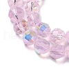 Electroplate Glass Beads Strands EGLA-Q129-02A-AB01-3