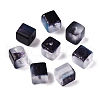 Frosted Glass Beads with Golden Glitter Powder X1-DGLA-NH001-8mm-01M-2