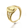 Brass Cuff Rings for Women RJEW-U051-03A-G-4