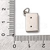 Brass Micro Pave Cubic Zirconia Pendants KK-P308-34P-3