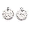 304 Stainless Steel Pendants STAS-L022-274P-1