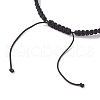 Synthetic Magnesite Skull Braided Bead Bracelets BJEW-JB10523-4