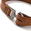 Plain Leather Cord Bracelets BJEW-F468-19-4