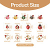 26Pcs 13 Styles Alloy Enamel Connector Charms ENAM-PJ0001-09-4