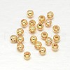 Real 18K Gold Plated Brass Round Spacer Beads X-KK-L147-197-2.5mm-NR-1