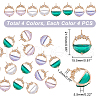 AHADERMAKER 16Pcs 4 Colors Glass Pendants GLAA-GA0001-32-2