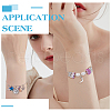 SUNNYCLUE 18pcs Textured Simple Thin Stainless Steel Bangles Set BJEW-SC0001-19-5