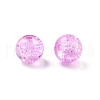 Spray Painted Crackle Glass Beads CCG-XCP0001-10-2