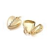 Brass Pave Clear Cubic Zirconia Pendants KK-U009-01A-G-2