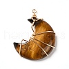 Natural Mixed Stone Pendants PALLOY-JF00855-2