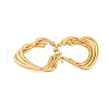 Ion Plating(IP) 304 Stainless Steel Hoop Earrings for Women EJEW-P279-31G-2
