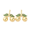 Brass Micro Pave Cubic Zirconia Pendants KK-F895-18C-G-1