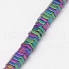 Electroplate Non-magnetic Synthetic Hematite Beads Strands G-J165-2mm-07-3