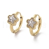 PVD Vacuum Plating 304 Stainless Steel Star Hoop Earrings EJEW-D095-22G-02-1