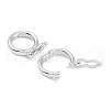 Anti-Tarnish Rhodium Plated 925 Sterling Silver Twister Clasps STER-K173-26P-2