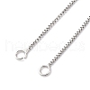 1MM Brass Box Chain Necklace Making NJEW-D302-79P-2