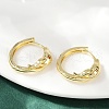 Snake Brass Micro Pave Cubic Zirconia Hoop Earrings EJEW-L299-03G-3