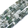 Natural Moss Agate Beads Strands G-F631-C01-1