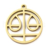 304 Stainless Steel Pendants STAS-Z043-01G-1