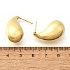 Rack Plating Brass Twist Teardrop Stud Earrings for Women X-EJEW-K247-02G-4