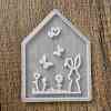 Easter Theme House with Butterfly & Rabbit Pattern DIY Silicone Table Lamp Molds SIMO-G008-01B-3