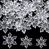 SUNNYCLUE 60Pcs 3 Styles Christmas Transparent Acrylic Connector Charms OACR-SC0001-56-6
