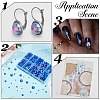SUNNYCLUE 70G  5 Styles ABS Plastic Imitation Pearl Cabochons OACR-SC0001-45E-5