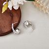 Natural Pearl Teardrop Stud Earrings JE1078B-3