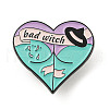 Gothic Sexy Butt Heart Shaped Enamel Pins JEWB-B016-02EB-05-1