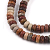 Natural Polychrome Jasper/Picasso Stone/Picasso Jasper Beads Strands G-T140-70B-3