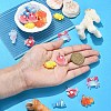 35Pcs 7 Styles Ocean Theme Resin Pendants RESI-YW0001-68-5