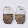 Resin & Walnut Wood Pendants RESI-S358-93B-1