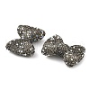 Bowknot Shape Polymer Clay Rhinestone Beads CLAY-NH0001-05-3