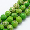 Synthetic Imperial Jasper Beads Strands G-I199-35-6mm-C-1