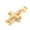 304 Stainless Steel Pendants BJEW-H200-11G-01-2