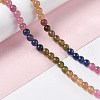 Natural White Jade Imitation Tourmaline Beads Strands G-I334-01A-4