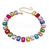 Alloy Colorful Rhinestone Cup Chain Necklaces for Women FS-WG72CA4-01-2