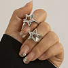 Star Alloy Adjustable Cuff Rings FS-WGD4FE5-07-1
