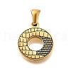 Golden 304 Stainless Steel Pendants STAS-K300-01G-O-1