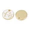Brass Enamel Charms KK-R224-04G-3