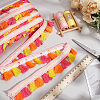 10M Ethnic Style Polyester Tassel Lace Ribbon OCOR-WH0078-274B-4