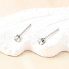 Cubic Zirconia Ear Studs STAS-E051-3A-5