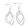 Tarnish Resistant 304 Stainless Steel Dangle Earrings EJEW-L215-47P-4