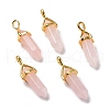 Natural Rose Quartz Pendants G-K329-52G-1